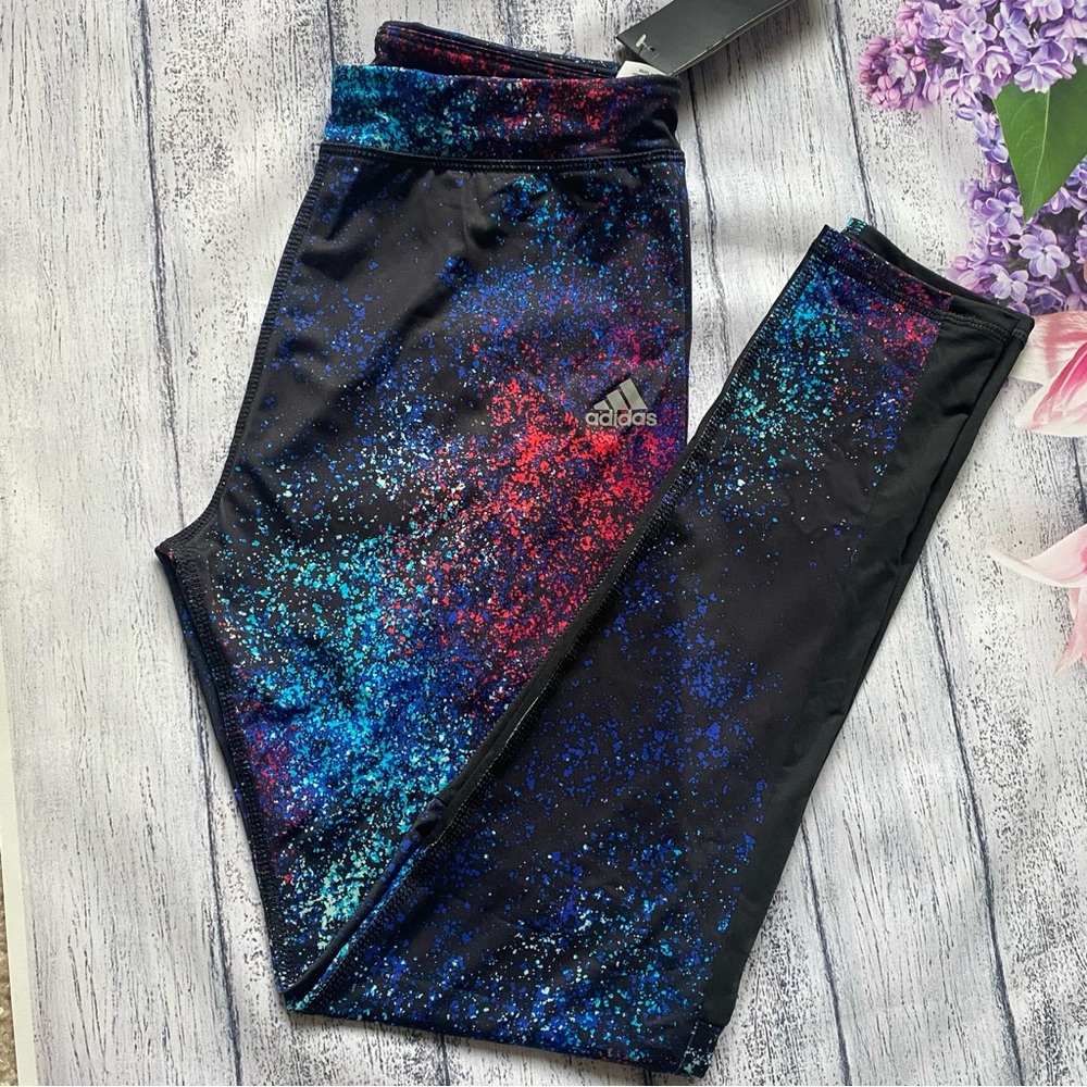ADIDAS - PIECED LONG TIGHT - SPATTER PAINT
